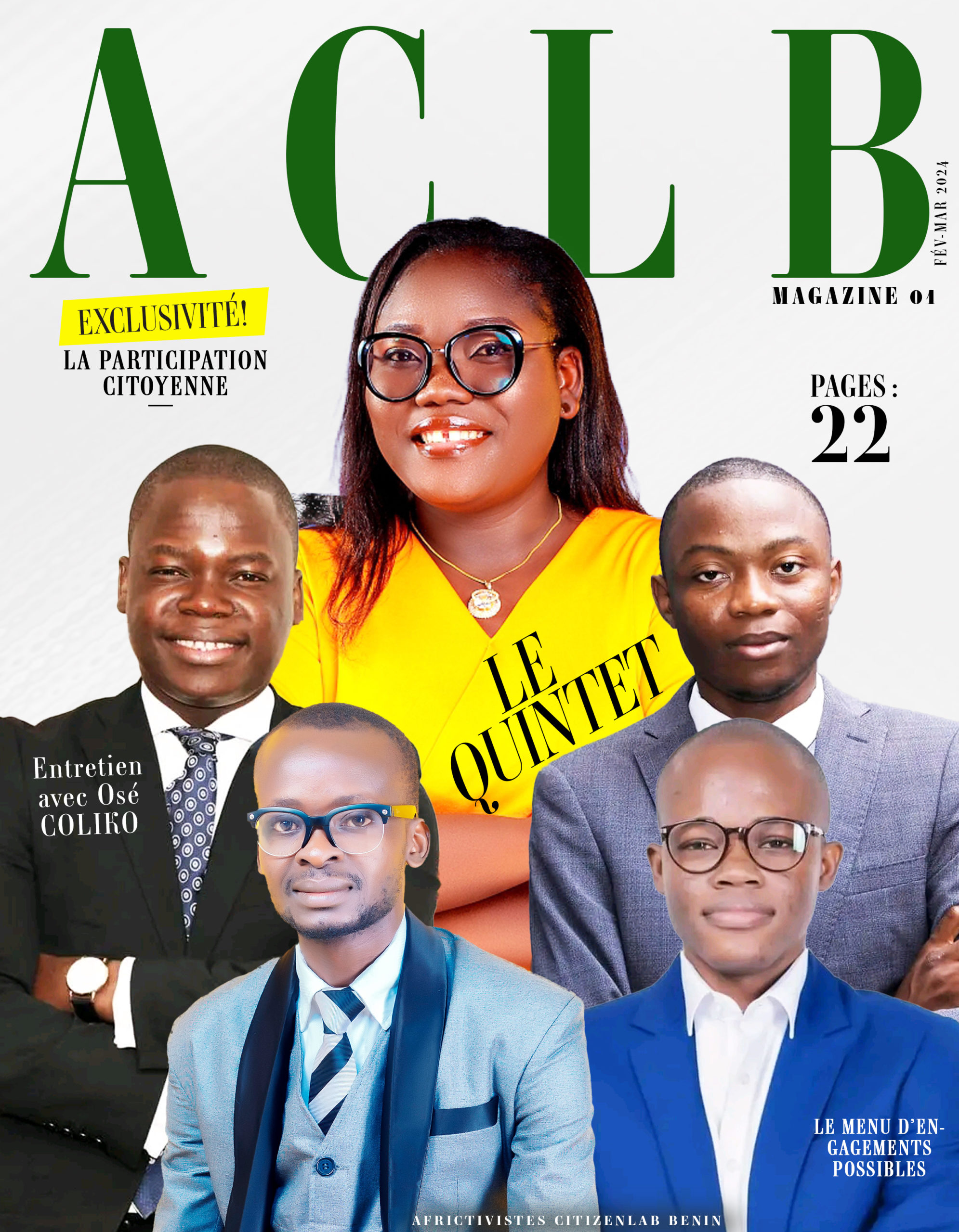 ACLB Magazine N. 01 : le Quintet à l’honneur !
