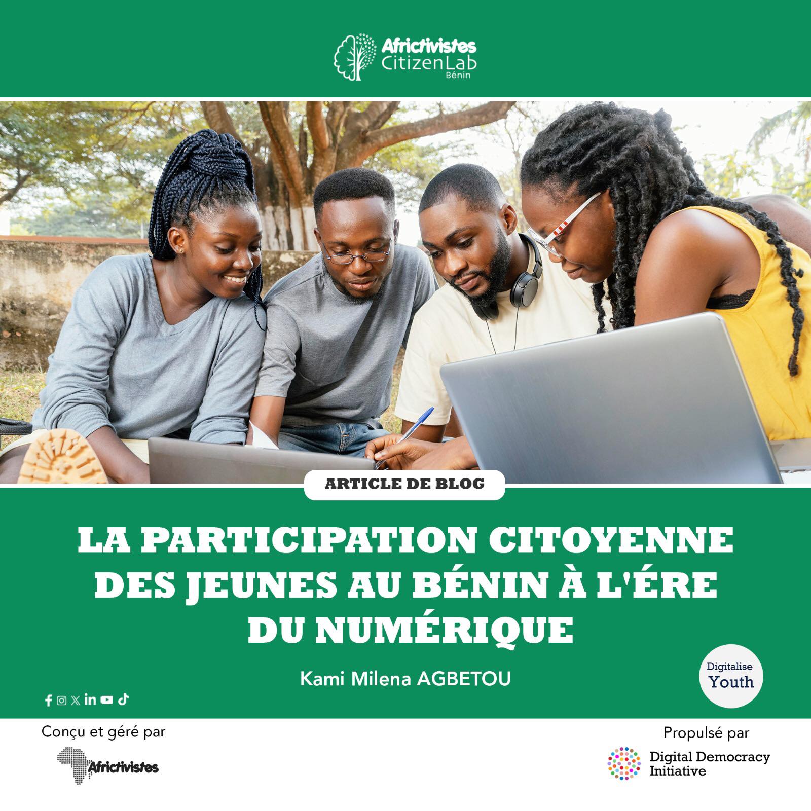 Participation citoyenne des jeunes à l’ère du numérique au Bénin