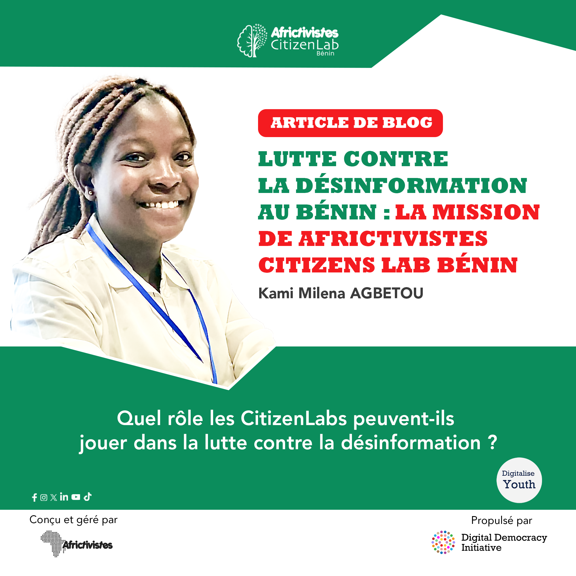 Lutte contre la désinformation au Bénin : La mission de Africtivistes Citizens Lab Bénin