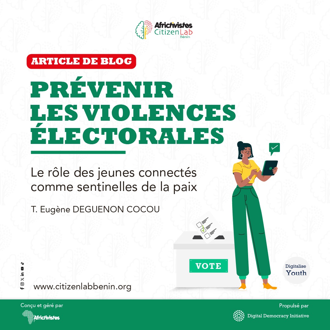 Prévenir les violences électorales : Le rôle des jeunes connectés comme sentinelles de la paix
