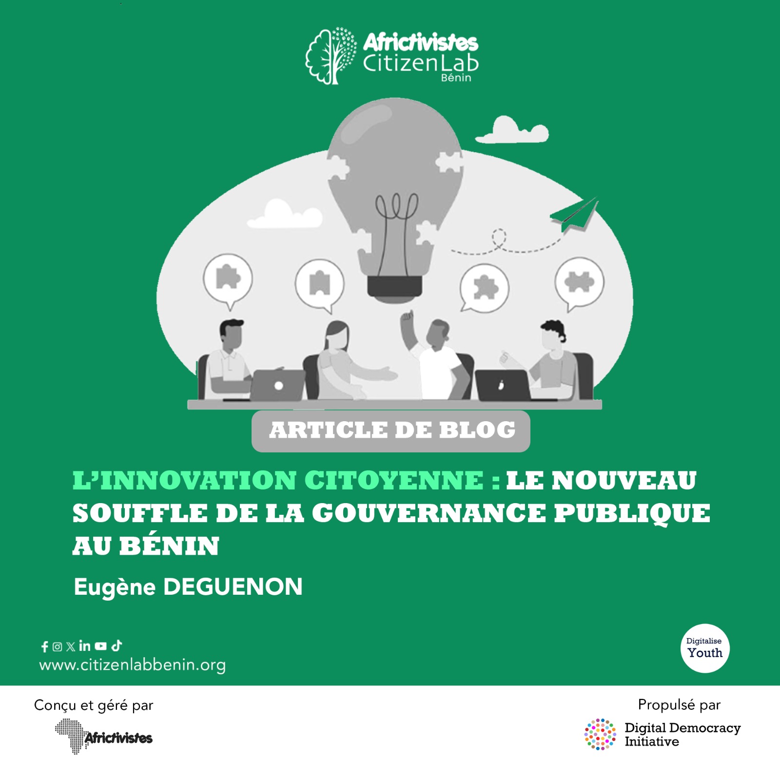 L’innovation citoyenne : le nouveau souffle de la gouvernance publique au Bénin