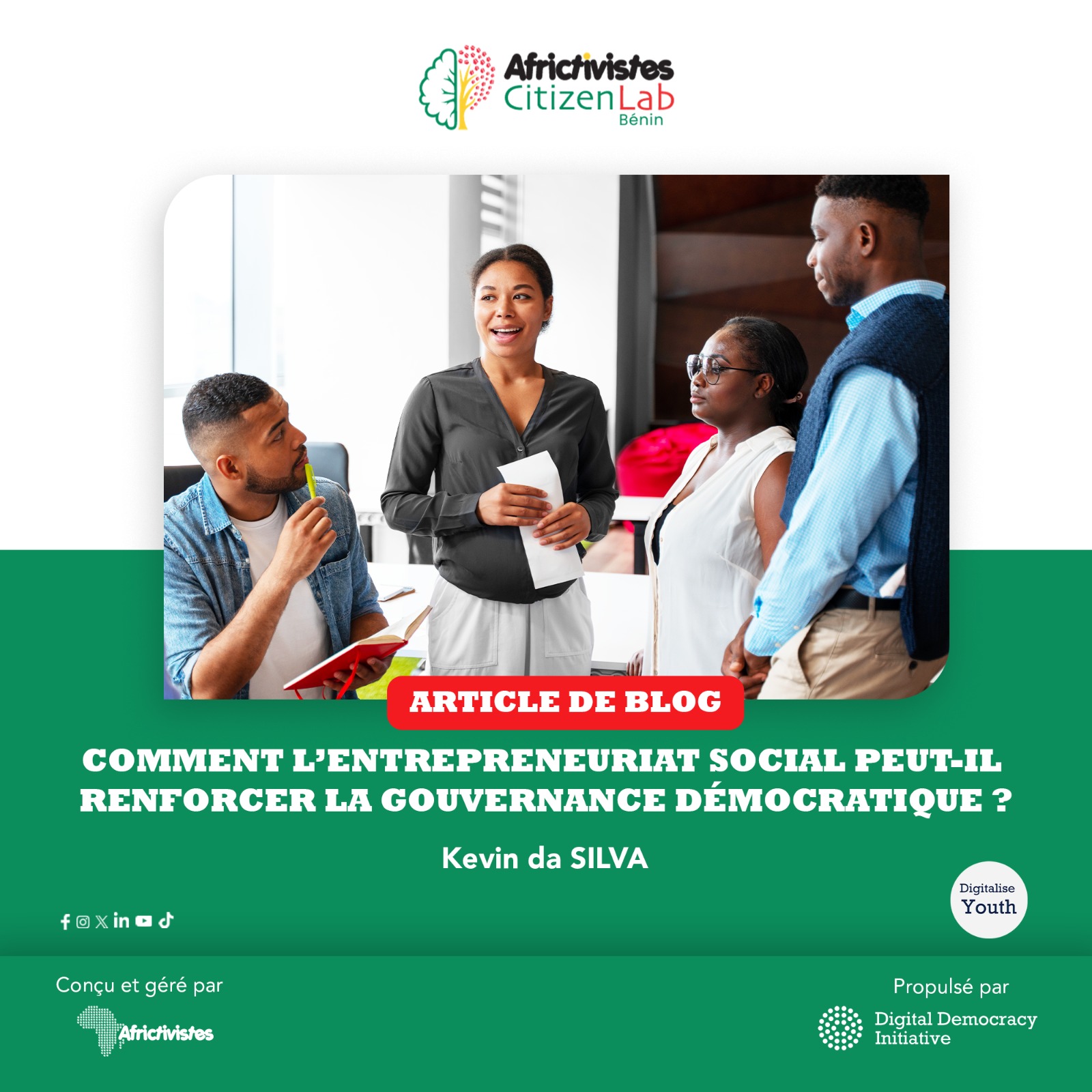 Entrepreneuriat social et gouvernance démocratique en Afrique