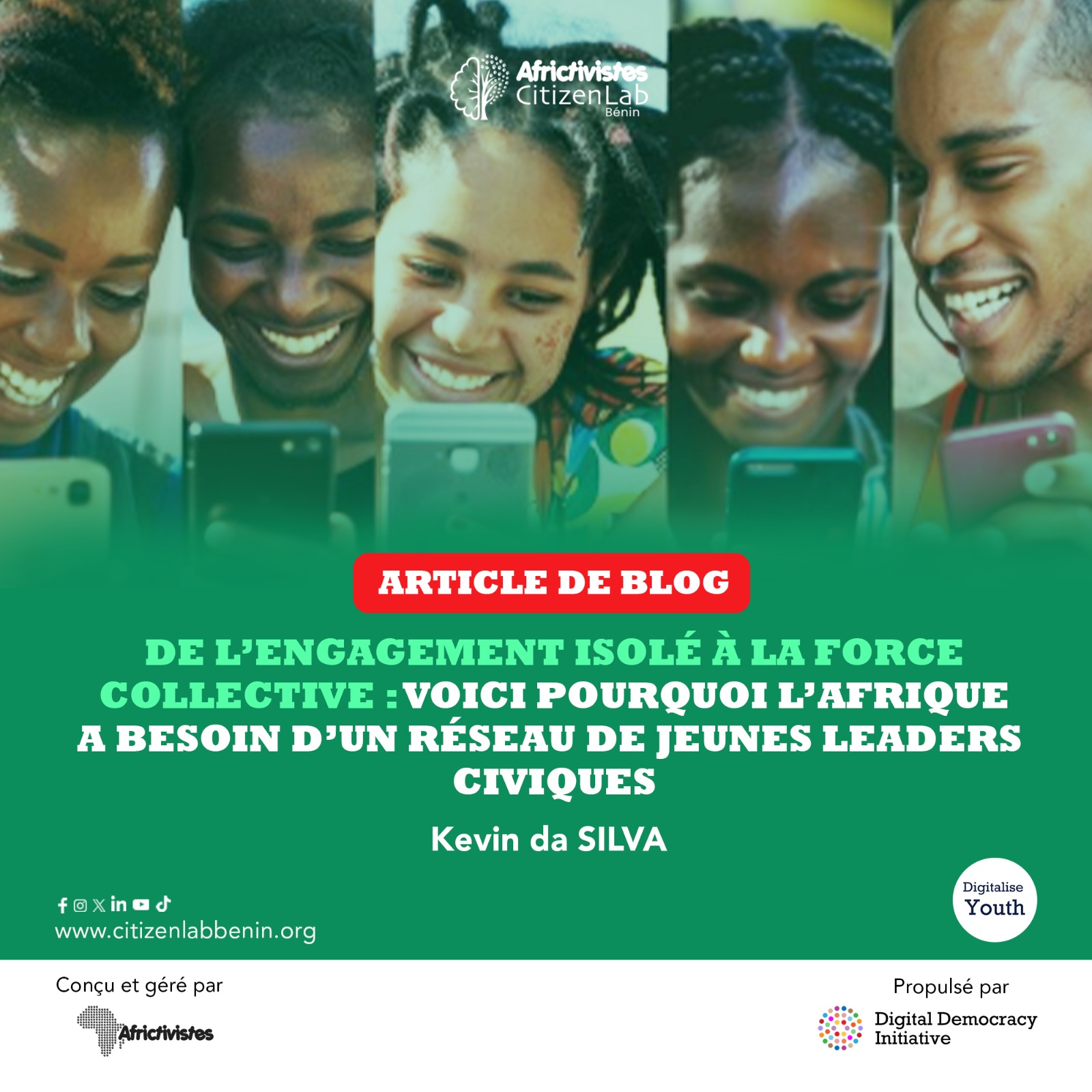 De l’engagement isolé à la force collective : Voici pourquoi l’Afrique a besoin d’un réseau de jeunes leaders civiques