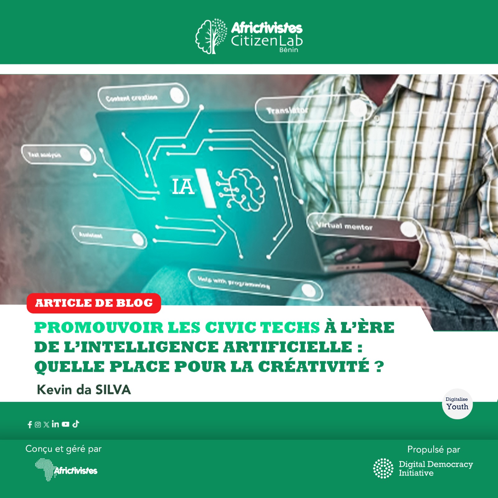 Civic tech et IA : quelle place pour la créativité citoyenne ?