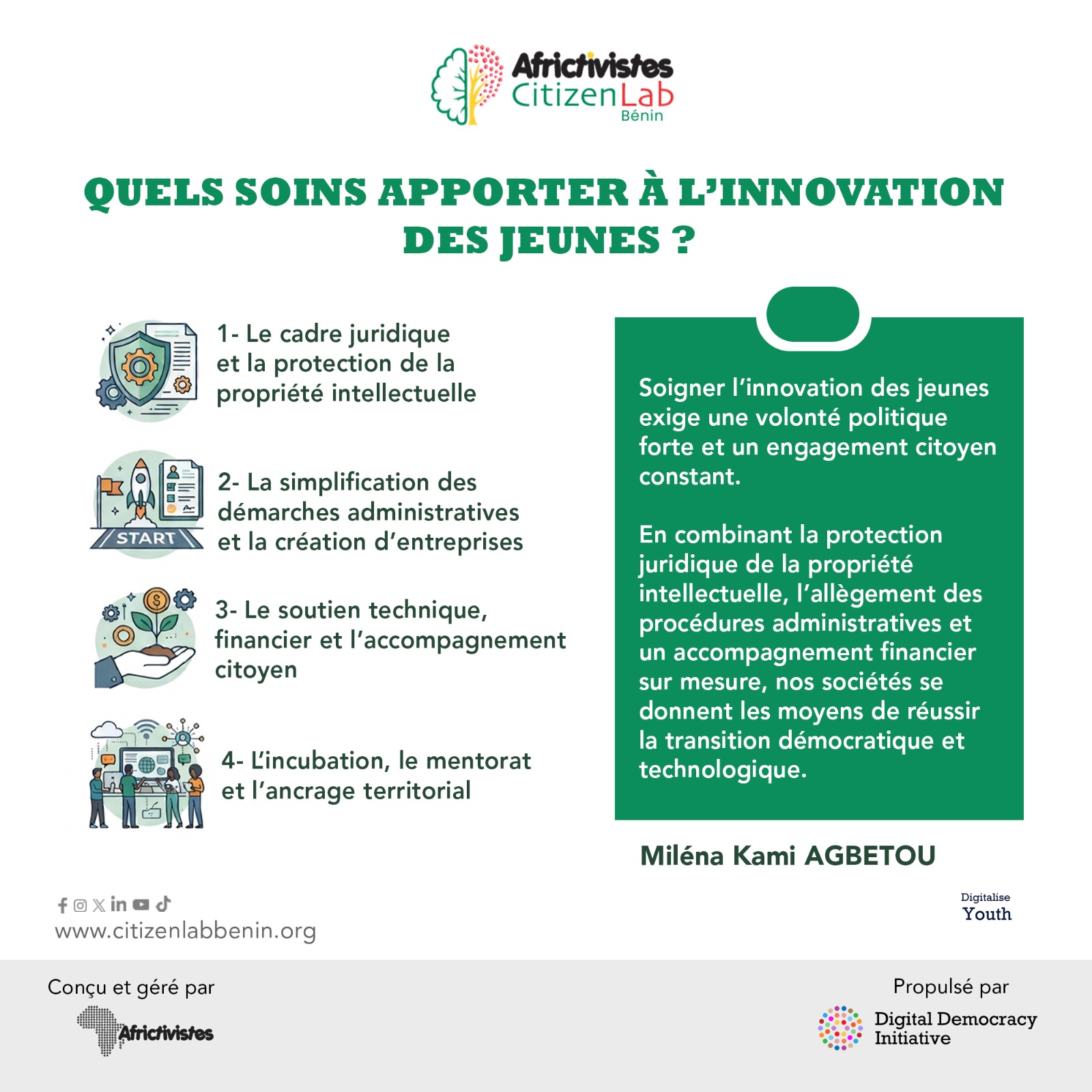 Quels soins apporter à l’innovation des jeunes ?